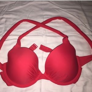 Red aerie bikini top size 36C